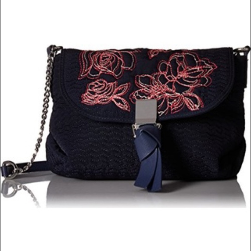 NWT Vera Bradley “Carson mini bag” Navy Blue